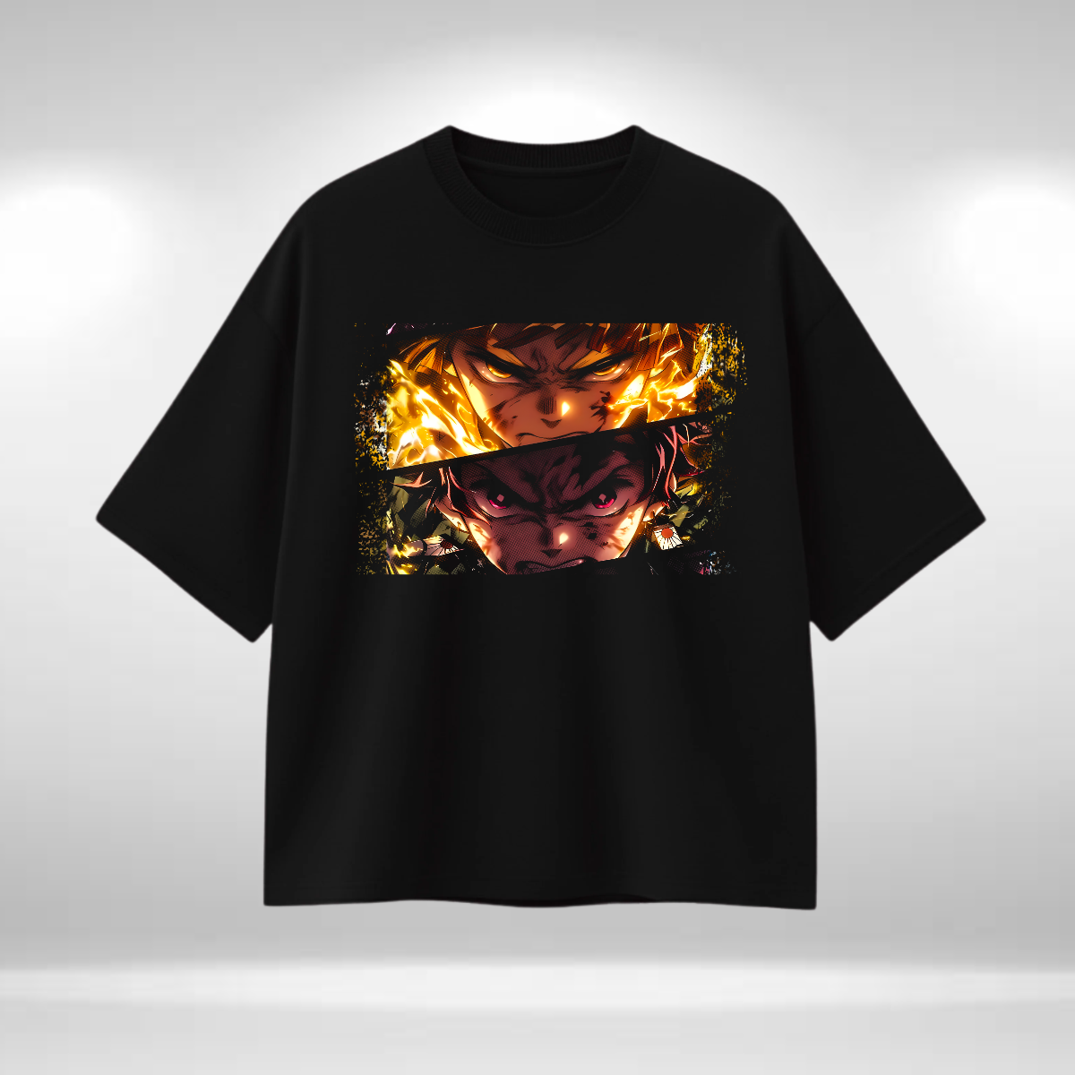 Camisa Basica estampada Hombre Oversize