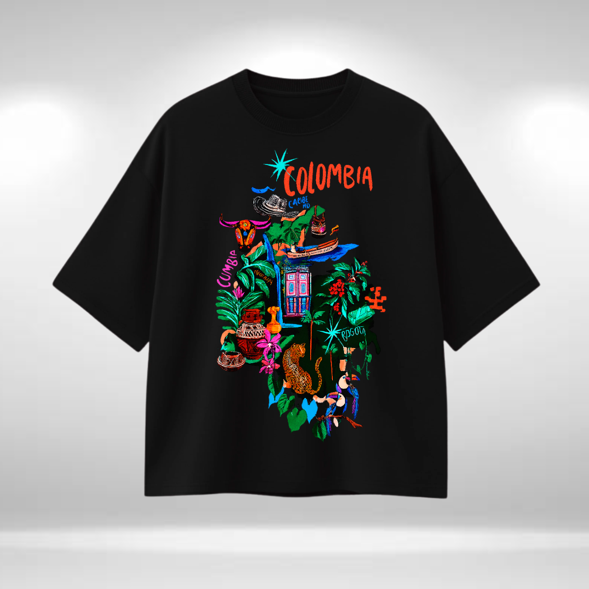Camisa Basica estampada Hombre Oversize